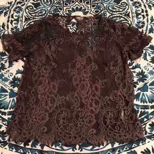 Lace grey blouse